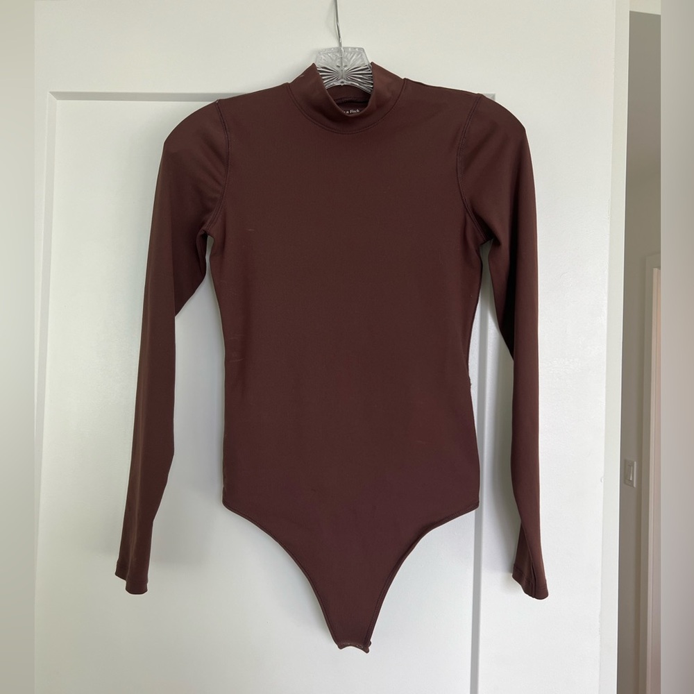 Abercrombie is long sleeve soft collection mock neck bodysuit